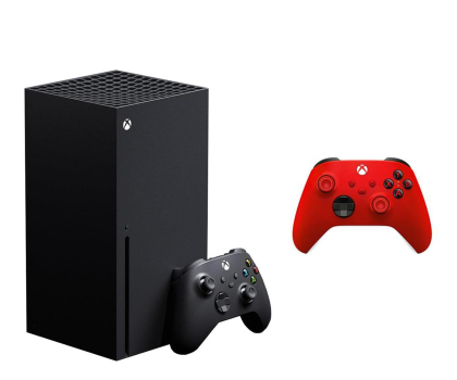 Konsola Xbox Series Microsoft Xbox Series X + Xbox Series Controller - Pulse Red